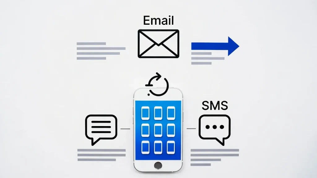 a smartphone communication infographic