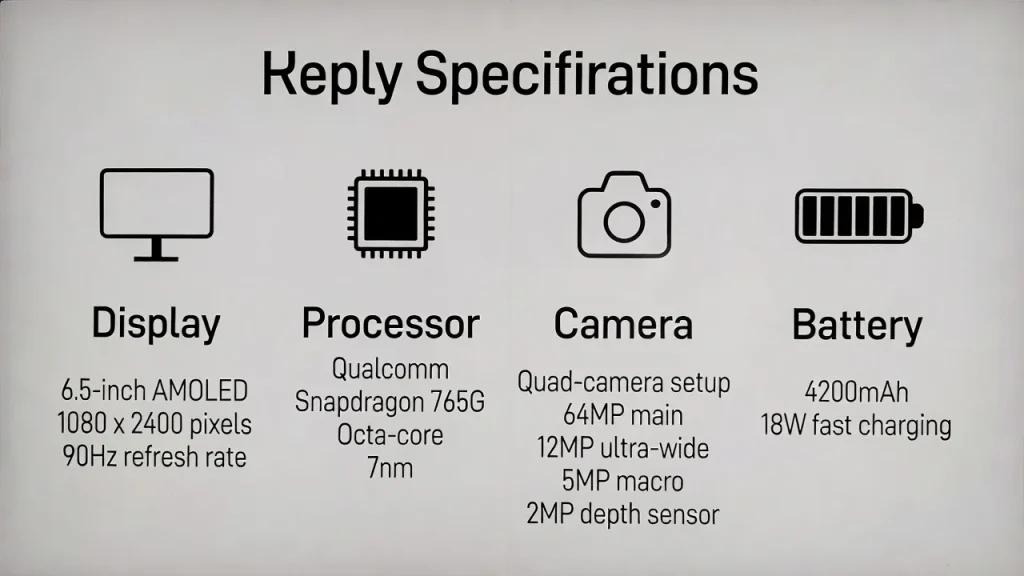 a smartphone specifications comparison