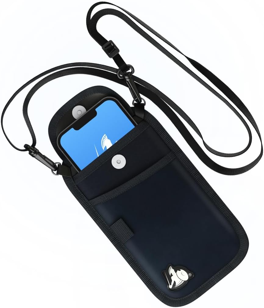 DefenderShield EMF Radiation Blocker Phone Pouch with strap