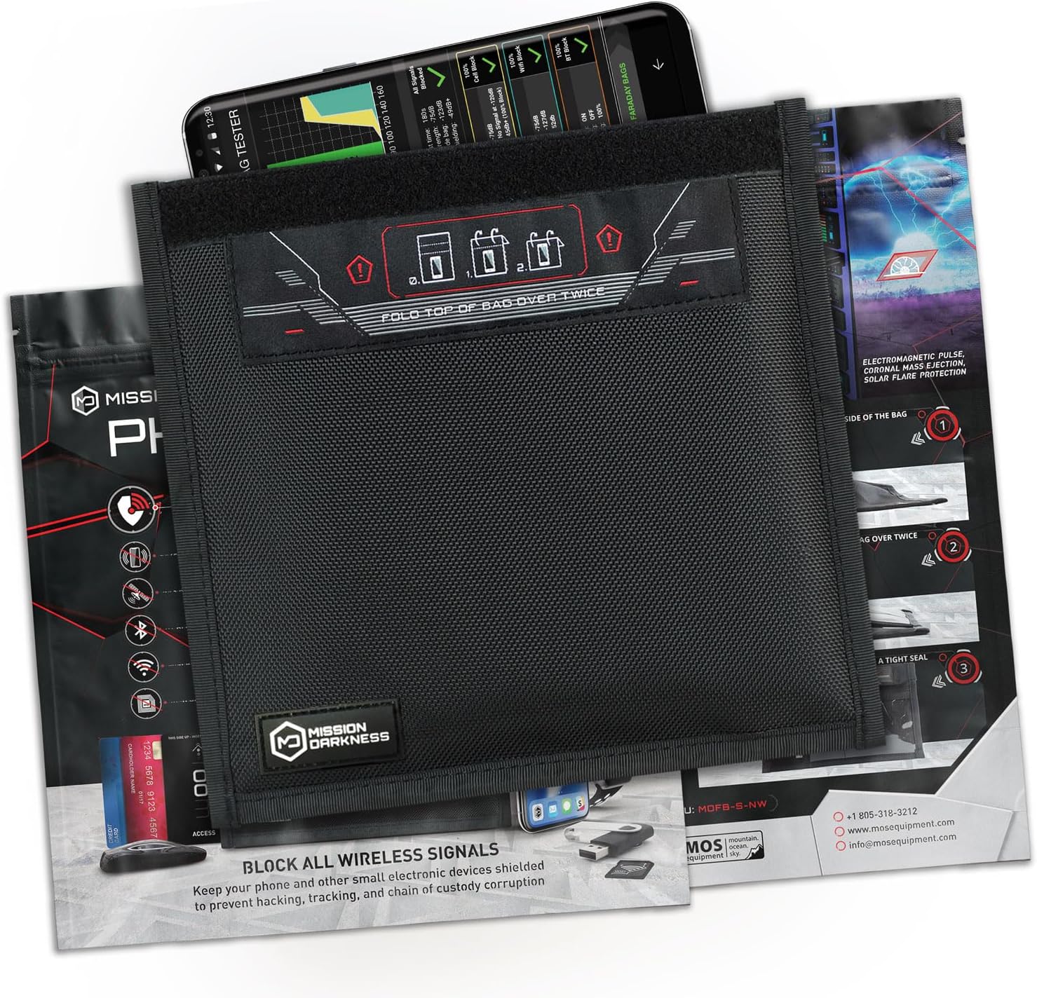 Mission Darkness Non-Window Faraday Bag for Phones
