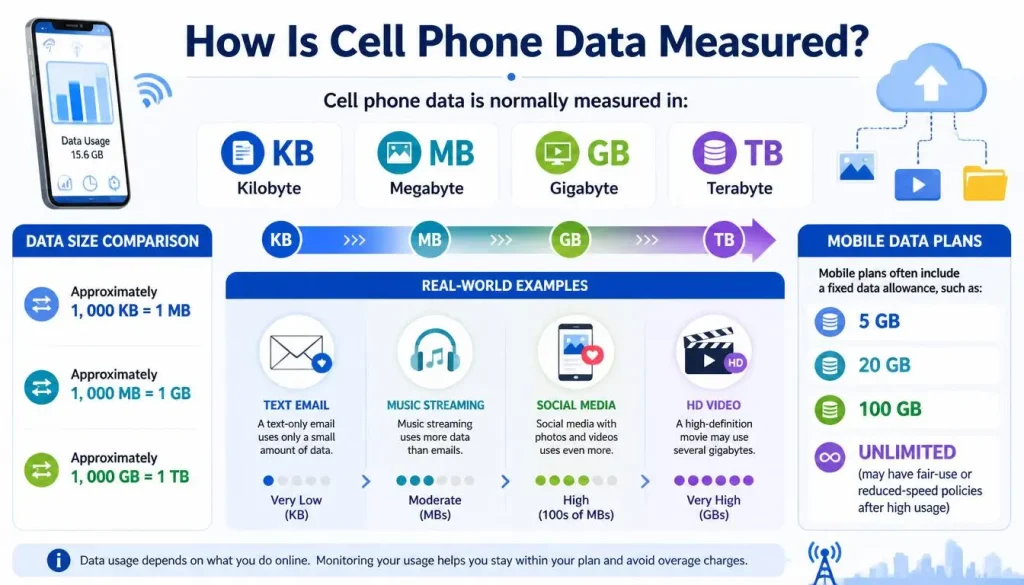 How Is Cell Phone Data Measured